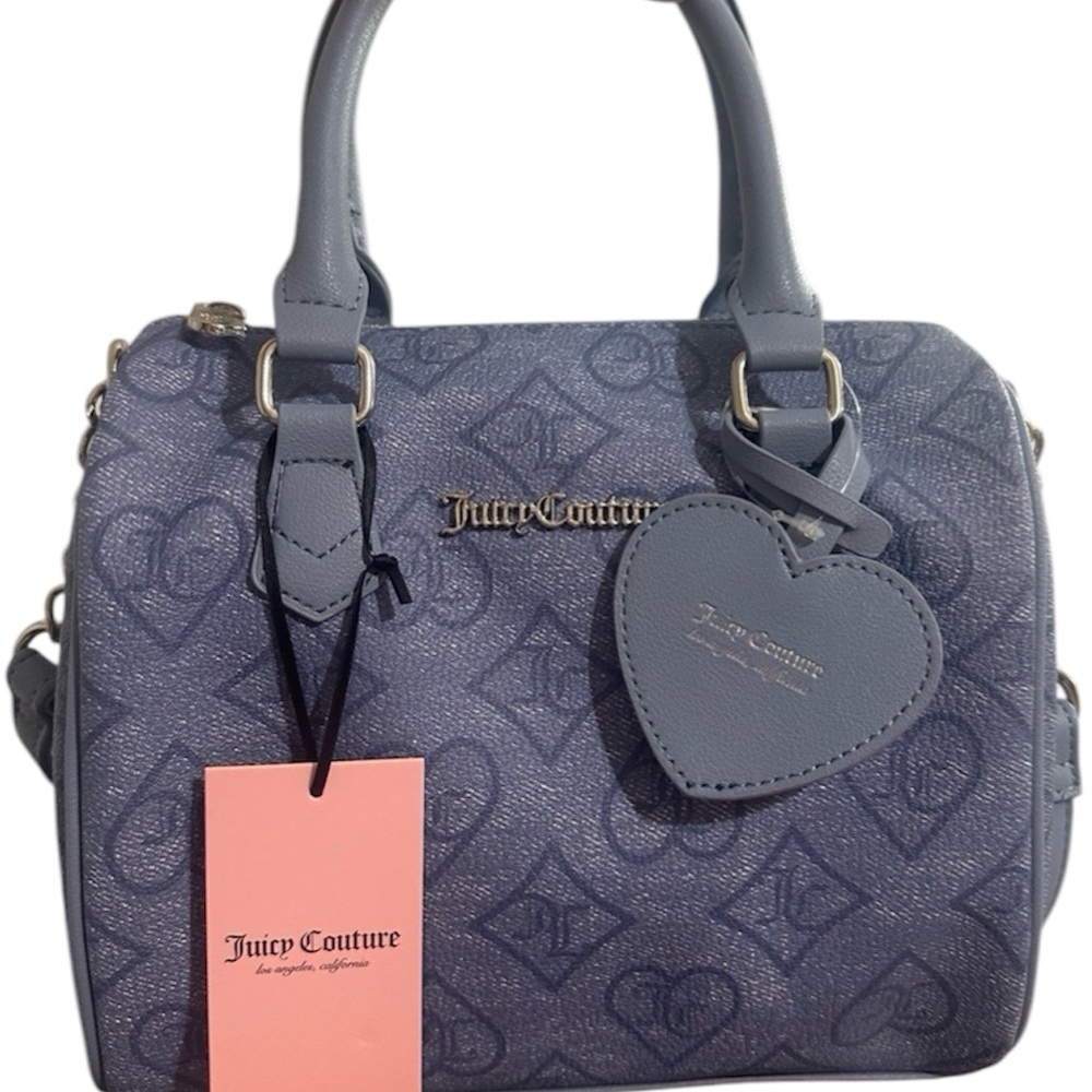 NWT Juicy Couture Crossbody Bag Satchel Slate Blue $99